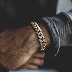 Iced Out Cuban Link Bracelet
